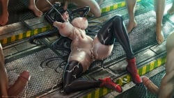 1girls final_fantasy final_fantasy_vii gangbang lexaiduer multiple_boys tagme tifa_lockhart