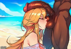 1boy 1boy1girl 1girl 1girl1boy 1girls ai_assisted ai_generated alternate_costume azur_lane beach beach_background bikini blacked blacked_asian blacked_female cheating cuckold cuckolding dark-skinned_male dark_skin nay_juno netorare ntr ricebunny richelieu_(azur_lane) richelieu_(fleuron_of_the_waves)_(azur_lane) sexy sexy_pose snowbunny