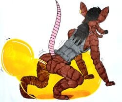 1boy balloon bouncing half-dressed humping looner looning married oc rat riding shirt_only