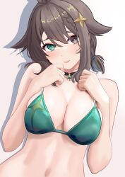 1girls 2026 2d 2d_(artwork) brown_eyes clothed collar estebaneishon1 female female_only front_view green_eyes heterochromia indie_virtual_youtuber light-skinned_female light_skin meica short_hair solo virtual_youtuber vtuber white_background