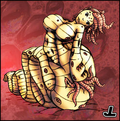 1monster affront_to_nature body_horror colon horror intestinal_parasite jazzlizard monster monster_girl nightmare_fuel parasite tapeworm trypophobia worm worms