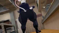ass female huge_ass officer_flint police police_uniform rat sleepy_bunny tagme video vrchat vrchat_avatar