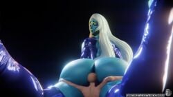 1boy 1girls blue_body blue_diamond_(steven_universe) blue_eyes blue_hair elevenendless endlessillusion female gentle_femdom giantess larger_female looking_down male mommy size_difference smaller_male smothering steven_universe