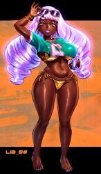 big_ass big_breasts bikini jacinthe_(pokemon) lib_59 nintendo pokemon pokemon_legends:_z-a purple_hair thick_thighs wide_hips