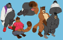 absurd_res anal anal_sex ass body_hair canid canine duo foreskin genitals hi_res kneeling lunarnook male male/male male_penetrated male_penetrating male_penetrating_male mammal open_mouth overweight overweight_male penetration penis priest raccoon_dog seyrmo steve_jovonovich stole_(clothing) tanuki uncut ursid