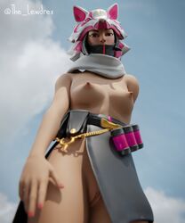 1girls 3d breasts fortnite lewdrex no_bra no_panties nude pussy tagme upskirt vagina vi_(fortnite)