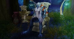 3d blue_skin breasts cum elf female horde horde_(warcraft) kabadaroslair kaldorei long_ears male night_elf troll troll_(warcraft) troll_male warcraft world_of_warcraft wow