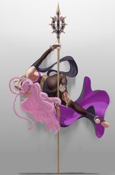 1girls alternate_costume ass barefoot big_ass bodystocking braid cosplay dancer dancing dorothea_arnault_(cosplay) dorothea_arnault_(plegian)_(cosplay) feet fire_emblem fire_emblem_awakening fire_emblem_heroes lene_(fire_emblem)_(cosplay) lene_(fire_emblem)_(plegian) lene_(fire_emblem)_(plegian)_(cosplay) long_hair looking_at_viewer mouth_veil nintendo olivia_(fire_emblem) pink_eyes pink_hair pole pole_dancing ponytail sinccubi soles solo solo_female toes twin_braids veil