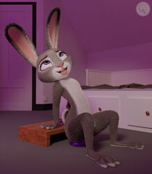 1girls 3d_(artwork) ahe_gao anthro buckteeth bunny bunny_ears bunny_girl bunny_tail chickenass cute digital_media_(artwork) dildo dildo_penetration dildo_sitting disney eyelashes female flat_chest furry grey_fur hi_res judy_hopps lagomorph leporid long_ears looking_pleasured mammal masturbation nude petite pleasure_face policewoman purple_dildo purple_eyes pussy_training rabbit sex_toy sex_toy_penetration sitting_on_dildo smaller_female solo squatting squatting_on_dildo tongue tongue_out two_tone_fur vaginal_penetration white_fur zootopia