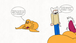 21twentyoneandup adventure_time bulge canid canine canis cartoon_network comic duo eyes faulk0921 finn_the_human genitals hi_res jake_the_dog male male/male mammal penis pink_penis weiner