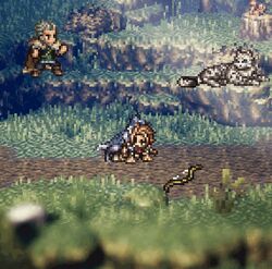 1girls all_fours animated bestiality defeat defeated defeated_heroine doggy_style dominant_feral eyes female femsub gif h'aanit_(octopath_traveler) looking_back octopath_traveler pixel_art rape rtf12 sex sprite wolf zoophilia