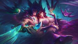 league_of_legends rakan star_guardian_rakan star_guardian_series star_guardian_xayah tagme vastaya xayah