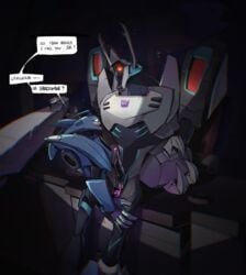 1_eye 2019 3_fingers 5_fingers anal anal_sex antlers arms_tied autobot blue_body blue_eyes blurr bodily_fluids bound chair city city_background city_skyline claws colored_cum crying cum cum_in_ass cum_inside cybertronian decepticon desk digital_media_(artwork) duo english_text erection fingers forced furniture genital_fluids genitals grey_body hands_behind_back hasbro hi_res horn humanoid larger_male living_machine ll machine male male/male male_penetrated male_penetrating male_penetrating_male mouthless not_furry office open_mouth penetration penis raised_leg rape red_eyes robot sex shockwave_(transformers) simple_background sitting size_difference small_dom_big_sub smaller_male spreader_bar standing takara_tomy tears text transformers transformers_animated unusual_cum window