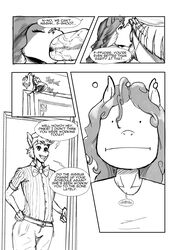 absurd_res anthro anthrofied bakuhaku bell big_breasts bodily_fluids breasts carrot_cake_(mlp) comic cup_cake_(mlp) equid fellatio female friendship_is_magic hi_res husband_and_wife male mammal married_couple mature_female monochrome my_little_pony oral penile penis pinkie_pie_(mlp) saliva sex straight_hair