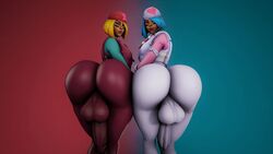 2futas 3d backsack ball_bulge big_ass big_penis bulge clothed_futanari cock-tail fortnite futa_only futanari huge_ass skully_(fortnite) tagme thick_ass thick_thighs thicksunstrider_(artist)