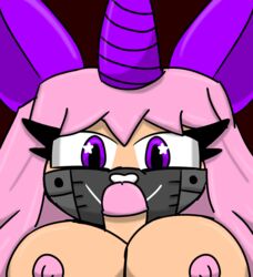 1boy 1girls breasts cute demon demon_girl female male male/female original_character outercourse paizuri roblox roblox_avatar robloxian unicorn_horn video_games