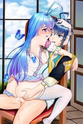 blue_hair boy couple douluo_dalu douluo_dalu_2 sex tang_wutong