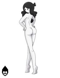 animated areolae ass black_dress black_hair breasts dress dress_down exhibitionism feet female fenix31_(artist) flashing flirting hands_on_hips jaiden_animations jaidens_mom locked_knees long_legs naked nipples nude pose pussy showing_ass showing_off showing_pussy sideboob smile tiptoes toes undressing very_long_legs white_skin youtube