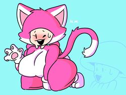 big_ass big_breasts big_butt blush cat_ears cat_girl cat_tail cat_toadette catgirl fur large_ass large_breasts large_thighs larger_female mario_(series) meme mob_face nintendo on_knees pink_fur pog shortstack sleepyslut super_mario_3d_world super_mario_maker super_mario_maker_2 sweatdrop toad_(mario) toadette toe_beans