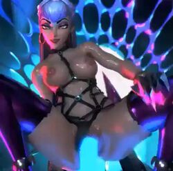 1girls 3d animated areola areolae breasts busty crisisbeat ear_piercing earrings evelynn female_only hoop_earrings k/da_all_out_evelynn k/da_all_out_series league_of_legends lips mostly_nude mp4 nipples no_sound partially_clothed penetration piercing pov pussy thenaysayer34 topless topless_female vagina video voluptuous