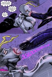 balls big_penis blowjob blue_eyes busty fellatio female gwen_stacy hourglass_figure huge_cock imminent_sex large_penis male marvel marvel_comics meinfischer penis spider-gwen spider-man_(series) symbiote tagme testicles veiny_penis venom venom's_kiss_(comic) venom_(marvel) wide_hips