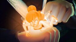 1boy 1girls 3d animated disney disney_fairies fairy female fingering froggysfm from_behind larger_male male micro no_sound peter_pan_(disney) size_difference smaller_female source_filmmaker tinker_bell video