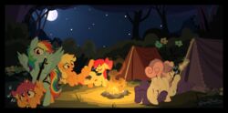 age_difference apple_bloom_(mlp) applejack_(mlp) campfire camping camping_tent cunnilingus dildo double_penetration female female/female feral friendship_is_magic group hasbro hi_res incest my_little_pony night oral orgy outdoors penetration pussy rainbow_dash_(mlp) rarity_(mlp) scootaloo_(mlp) sex sex_toy sherathoz sibling sister sisters strap-on strap-on_sex sweetie_belle_(mlp) toying_partner vaginal_penetration young yuri