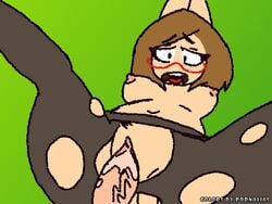 1boy 1girls animated areolae arms_up balls belly big_ass big_breasts bouncing_breasts breasts brown_eyes brown_hair disembodied_penis english_text erection female female_focus genital_fluids genitals glasses human legs legwear male nikki_(swapnote) nintendo nipples open_mouth pantyhose penetration penis pornalias pussy pussy_juice sex short_hair simple_background spread_legs straight swapnote teeth text thick_thighs thighs tongue torn_clothing unknown_artist vaginal_penetration vein video_games