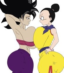 angry ass big_ass big_breasts big_butt breast_press breasts breasts_to_breasts caulifla chichi comparing comparing_breasts dragon_ball dragon_ball_super dragon_ball_z female hand_behind_head hand_on_hip hips housewife huge_ass huge_breasts huge_butt izero2204 large_ass large_breasts looking_at_another mad milf mother pressing_breasts_together side_view sideboob smile universe_6/universe_7