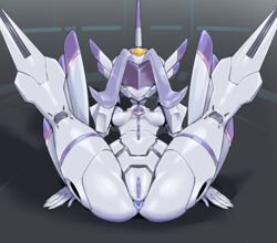 1girls absurdres anus ass breasts chlorophytum clitoris darling_in_the_franxx female folded forehead_jewel high_resolution highres hybrid legs_up looking_at_viewer lying naughty_face nipples no_eyes on_back pale-skinned_female pale_skin plump_labia pochincoff purple_anus purple_hair purple_nipples purple_pussy pussy robot robot_girl small_breasts smile spread_legs uncensored