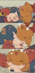1_eye 2026 4_fingers absurd_res anal anal_sex anthro ass assisted_sex balls being_watched belly big_belly big_butt bodily_fluids breath_of_the_wild colored comic cum cum_on_penis cyclops digital_drawing_(artwork) digital_media_(artwork) domestic_pig dominant dominant_humanoid duo_focus erection female fingers foreskin genital_fluids genitals goron group hair hi_res hinox holding_both_legs huge_belly huge_butt huge_moobs human human_on_humanoid human_penetrated humanoid humanoid_genitalia humanoid_penetrating humanoid_penetrating_human humanoid_penis interspecies looking_at_another looking_pleasured male male/male mammal moobs musclegut muscular nintendo nipples nude nude_male obscured_penetration open_mouth overweight overweight_anthro overweight_male penetration penile penile_penetration penis penis_in_ass pig quanjiang sex shaded simple_background submissive submissive_human suid suine sus_(pig) tail the_legend_of_zelda the_legend_of_zelda:_breath_of_the_wild thick_thighs until_they_like_it wide_hips yunobo