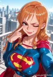 nami (one piece) from dc comics by rognezart