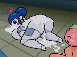 1boy 1boy1girl 1girl 1girls after_sex asphyxiation ass ballora ballora_(fnafsl) big_ass big_breasts black_sclera blue_hair boobs breasts butt cum cum_inside drowning drowning_in_cum earrings excessive_cum eyes_rolling_back female female_focus five_nights_at_freddy's five_nights_at_freddy's:_sister_location fnaf fnafsl hair_bun heart huge_ass huge_breasts large_ass large_breasts makeup male oozing_cum pink_cheeks pink_eyes plant plant_humanoid poolside pussy red_body red_skin robot robot_girl robot_humanoid straight text thick_thighs thighs tomato tomato_(okami_tomato) white_body zxtomatofan