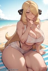 cynthia (pokemon) from patreon by petitelyna