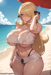 cynthia (pokemon) from patreon by petitelyna
