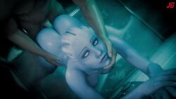1boy 1girls 3d 3d_(artwork) 3d_animation alien alien_girl animated asari big_ass big_breasts blue_eyes blue_skin doggy_style finger_in_mouth human_on_alien interspecies jiggling_ass jug3d liara_t'soni mass_effect massive_breasts naked rippling_ass short_video shorter_than_30_seconds shower shower_sex standing standing_doggy_style standing_sex tagme video water watermark wet