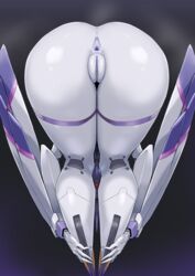 1girls absurdres ankle_grab anus ass ass_focus bent_over blue_eyes chlorophytum clitoris darling_in_the_franxx female forehead_jewel high_resolution highres huge_ass hybrid innie jewelry leg_hold looking_at_viewer pale-skinned_female pale_skin plump_labia pochincoff presenting presenting_hindquarters purple_anus purple_pussy pussy robot robot_girl shiny shiny_skin smile thighs top-down_bottom-up triangular_anus uncensored