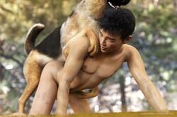 1boy anal bestiality canid canine canis feral feral_penetrating feral_penetrating_human gay genitals hi_res human human_on_feral human_only human_penetrated interspecies male male/male male_on_male male_only male_penetrated male_penetrating male_penetrating_male mammal namjalicious nude outdoor_sex penetration sex zoophilia