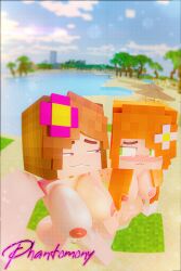 amber_green_(slipperyt) jenny_belle_(slipperyt) minecraft phantomony tagme