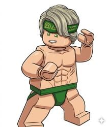 ai_generated gay jockstrap jockstrap_only lego lego_minifigure lloyd_garmadon ninjago underwear