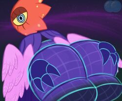 1_eye 1monster 4_claws 4_fingers aaaark alternate_version_available angel ass ass_focus auglur biblically_accurate_angel big_ass big_blue_bubble blue_claws blue_eye blue_eyes blue_hands blue_outline clawed_fingers claws cloak cloak_only cyclops dark_eyelids deviantart deviantart_link disembodied_hand disembodied_hands disembodied_head disembodied_limb ethereal_monster ethereal_workshop eyelashes face_markings feathered_wings feathers floating_hands floating_head for_a_head half-closed_eyes hands_on_ass hands_on_own_ass humanoid humanoid_monster logo logo_parody looking_at_viewer looking_back monster monstrous_humanoid mouthless multi_arm multi_limb my_singing_monsters no_humans no_mouth non-human non-human_only one_eye one_eye_half-closed orange_head pink_feathers pink_wings purple_background purple_body purple_cloak ringed_eyes seraph shape_head simple_background spots spots_(marking) spotted_face spotted_head spotted_markings star_head winged_humanoid wings wireframe yellow_markings yellow_sclera yellow_spots