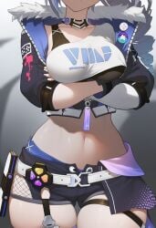 silver wolf (honkai: star rail) from honkai: star rail by lunealter