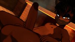 frenni_fazclaire frenni_(cryptia) frenni_(cryptiacurves) frenni frenni_(zanicart) male male_only teasing musk musk_clouds musky_cock big_penis looking_at_viewer serious_look sauna sauna_bench vrchat vrchat_avatar vrchat_media piercing piercings pierced_nose hard_cock hard_on
