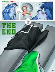 absurd_res ass bathroom bench big_butt big_penis blush blush_lines bodily_fluids bottomwear clothing comic cracked_wall cracks cum cum_in_ass cum_inside dialogue english_text gay gay_anal gay_male gay_sex genital_fluids genitals gym gym_bros_w_benefits_(thendyart) hi_res homosexual homosexual_male homosexual_sex male male/male male_only male_penetrated male_penetrating male_penetrating_male muscular muscular_male penis shorts sitting speech_bubble text thendy_(thendyart) thendyart ventura_(thendyart)