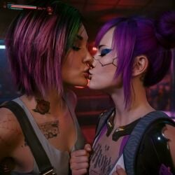 2girls ai_generated animated cd_projekt_red clothed_sex cyberpunk_2077 cyborg_girl edited girls_only google_gemini grok grok_imagine judy_alvarez kissing mature_female mikey-rg97 on_bed passionate rita_wheeler sound tagme tongue_kiss video yuri