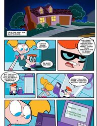 2013 artist_request breast_expansion cartoon_network clothed comic comic_page dee_dee_(dexter's_laboratory) dexter dexter's_laboratory dialogue female gender_transformation genderswap_(mtf) makodap mtf_transformation rule_63 text transformation