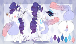 2021 5_fingers alicorn anthro anus areola ass balls big_penis bonnie_bovine breasts cutie_mark digital_media_(artwork) equid equine erection eyebrows eyelashes eyeshadow fingers friendship_is_magic futanari genitals gynomorph hasbro holding_object hooves horn horsecock huge_cock hyper hyper_genitalia hyper_penis intersex makeup mammal my_little_pony penis rarity_(mlp) rule_63 straight_hair text vein veiny_penis wings