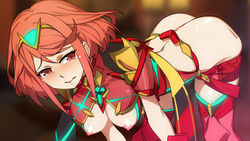 1girls blush female nintendo pyra red_eyes red_hair solo tears toranpo_rintarou xenoblade_(series) xenoblade_chronicles_2