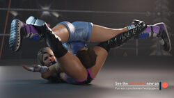 2girls 3d abs absurdres alexa_bliss blonde_hair boots breasts brown_hair catfight crossover defeat defeated dominance dominant_female dominated domination dominatrix female female_domination female_only female_with_female femdom fight fighting head_between_legs head_between_thighs held_down helpless highres kazama_asuka laying_on_back leaning_back leg_lock lezdom midriff muscle muscles muscular muscular_female pinned restrained restrained_arms restrained_legs sexually_suggestive short_hair shorts sitting_on_person squeezing submission_hold submissive submissive_female tekken tekken7wallpapers tekken_7 thick_thighs thighs wrestler wrestling wrestling_femdom wrestling_outfit wrestling_ring wrestlingryona wwe wwe_2k20 wwe_diva yuri