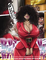 1boy 1boy1girl 1girls afro alternate_version_available artist_name big_ass big_breasts big_hair black_hair breasts brown_body brown_skin busty cleavage clothing dark-skinned_female dark_skin female hair hips hourglass_figure jcache kidnikee large_breasts legs lips long_hair mature mature_female powerpuff_girls sara_bellum_(cosplay) straight thick_legs thick_thighs thighs thin_waist tina_dozina twitter_username voluptuous waist wide_hips